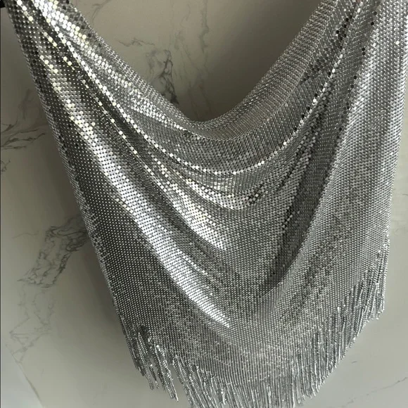 Rabanne H&M Metal-Mesh Top with Fringe - Picture 4 of 7